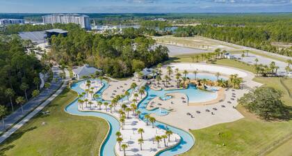 Waterfront 1BR + Bunk Alcove at The Wharf • Sleeps 6 • Amazing Views • Oasis Pool