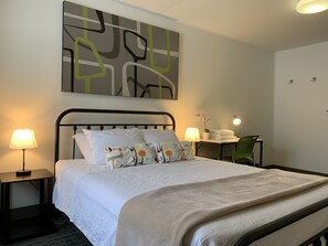 스탠다드 더블룸, 퀸사이즈침대 1개 | 무료 WiFi, 침대 시트