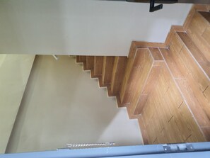 Desk, blackout curtains, soundproofing, iron/ironing board
