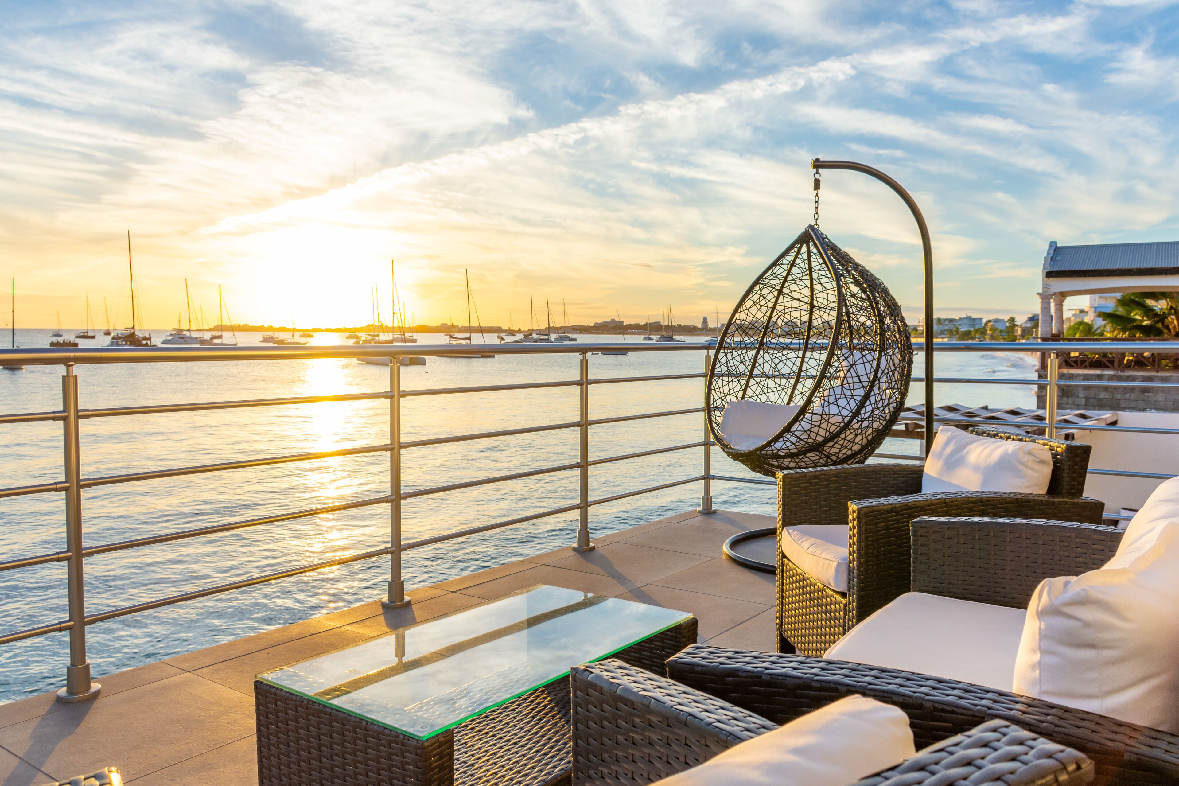 On the beach, white sand