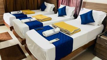 Individually decorated, individually furnished, desk, blackout curtains