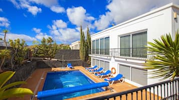 A heated pool