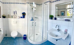 SĂšche-cheveux, serviettes fournies, savon, papier toilette