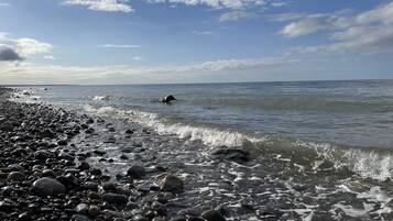 Vlak bij het strand