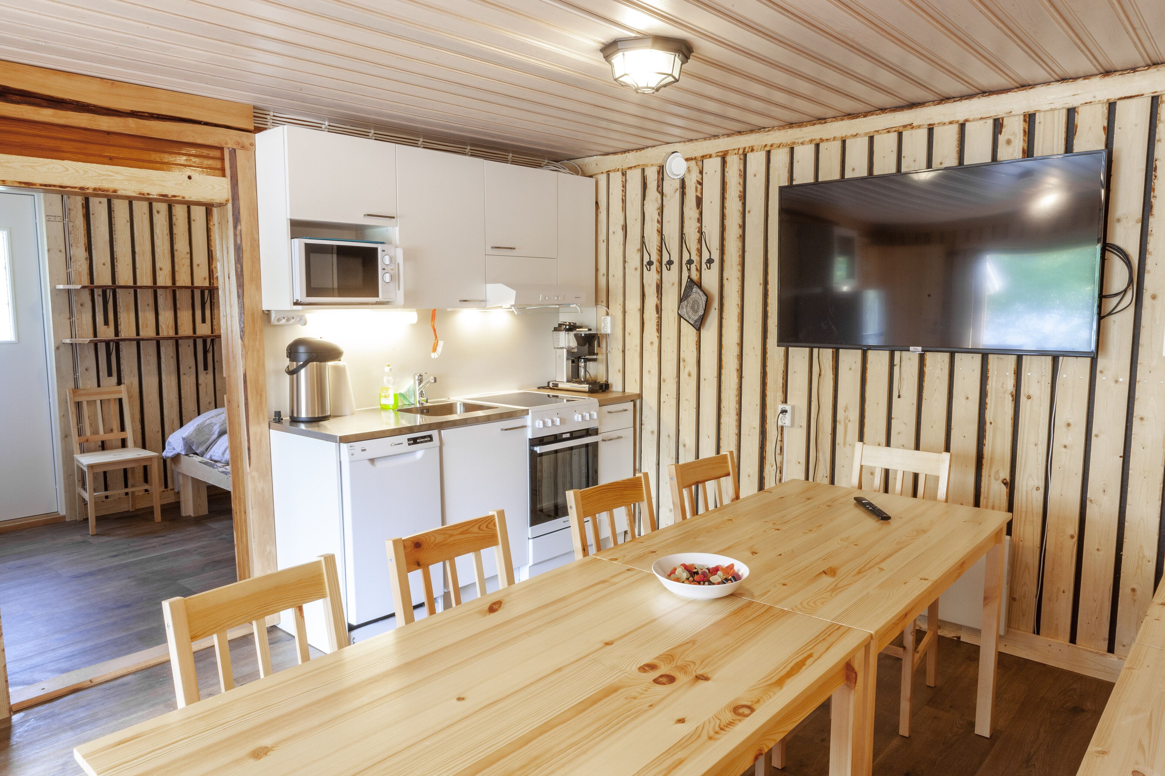 Ferienhütte, Annex | Essbereich im Zimmer