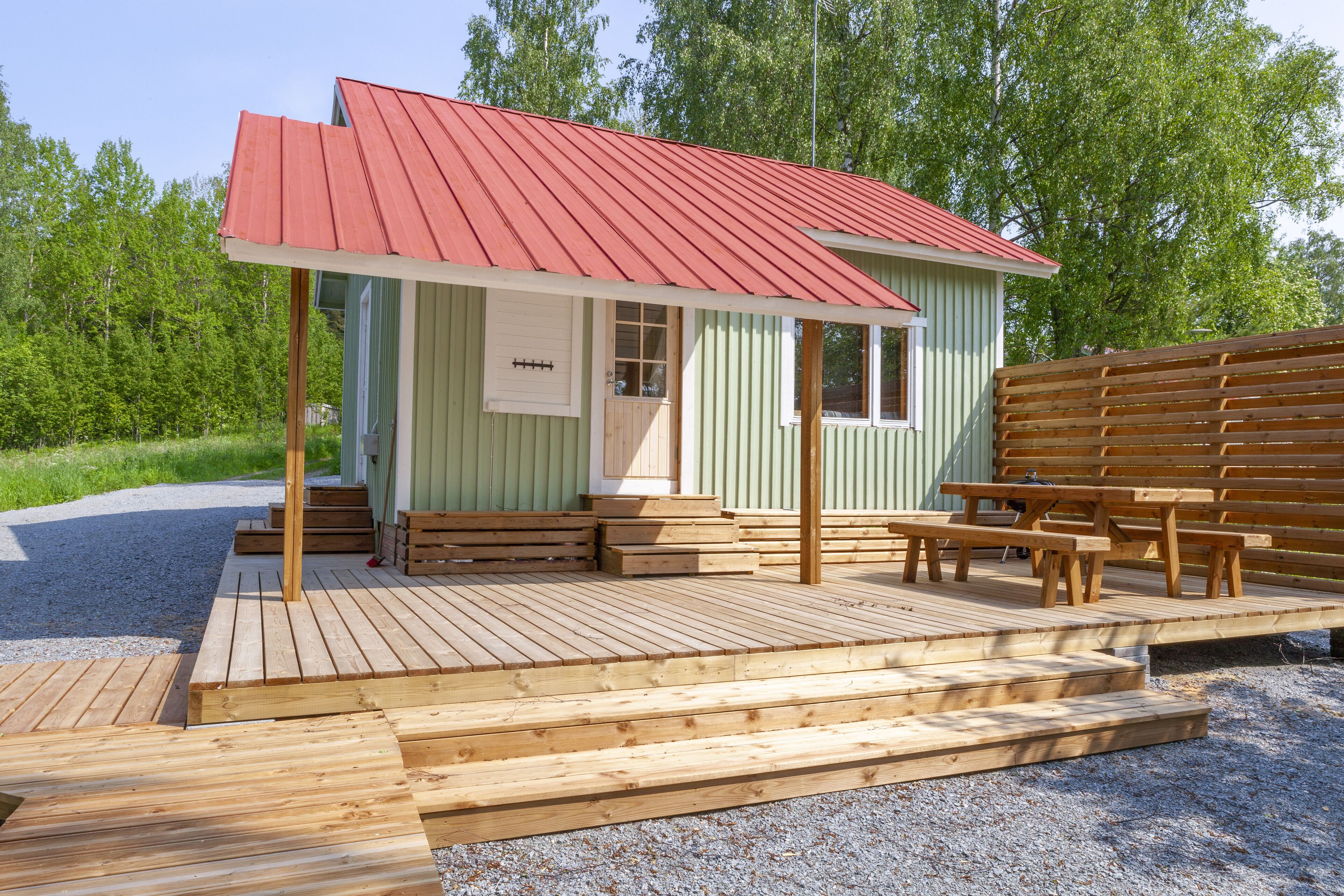 Overnatningsstedets facade