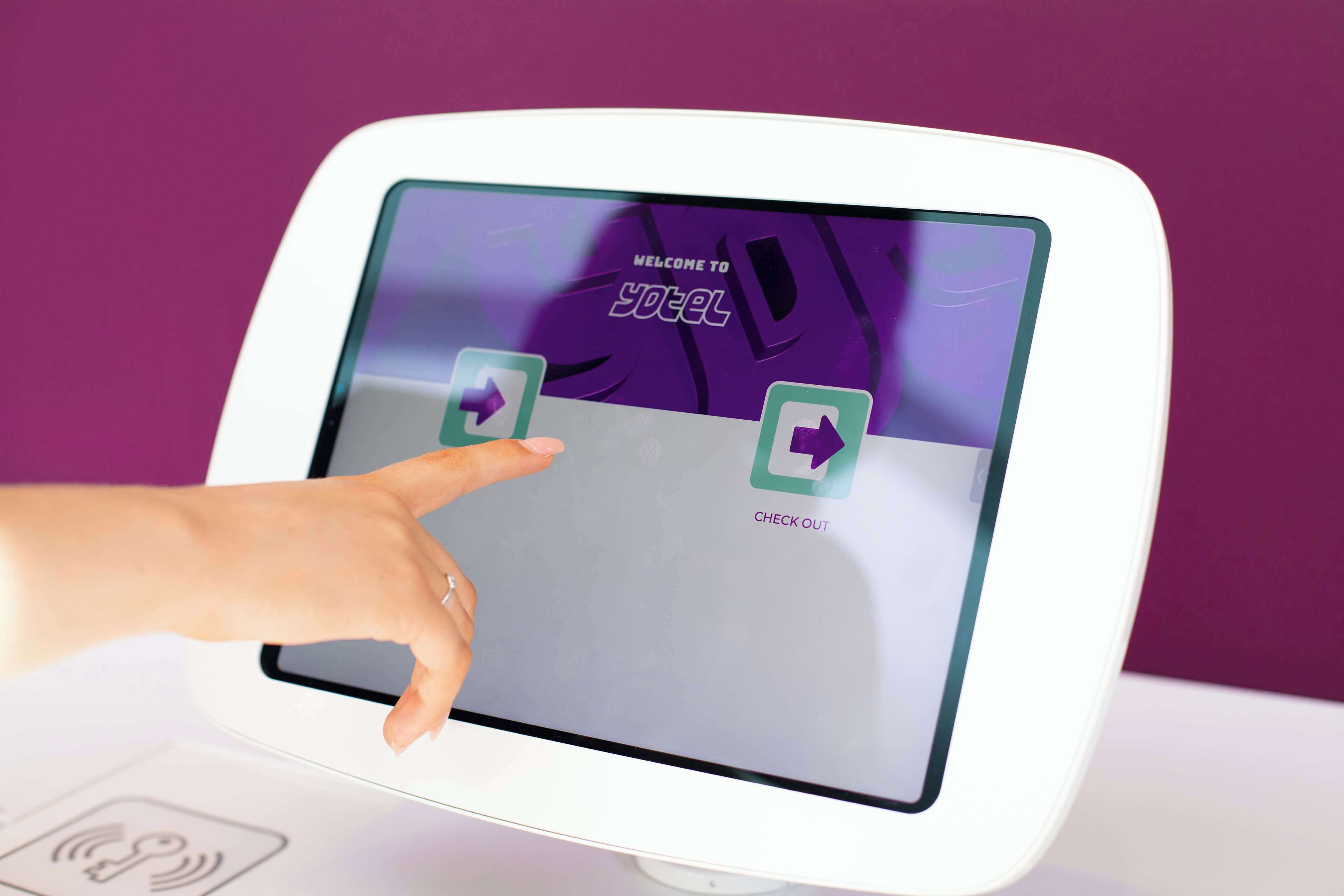 check-in/check-out kiosk