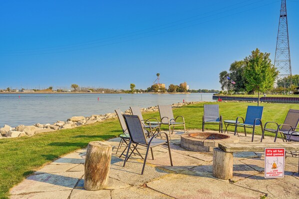Property grounds - Waterfront Bay City Home w/ Dock & Boat Launch! (Bay City)