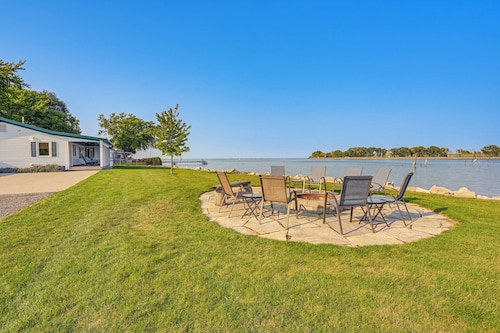 Waterfront Bay City Home w/ Dock & Boat Launch!