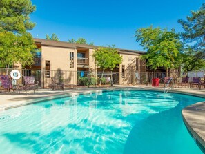 A heated pool