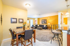 Condo | Living room | Flat-screen TV, DVD player - 2 Bedroom Premium Condo [cdc Compliant] l 2006 (Orlando)