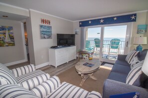 TV, DVD player - Ocean Drive. 3 bedroom 3 bath OF condo. 8th floor. Outdoor pool, kiddie pool. (North Myrtle Beach)