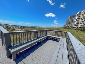 Property grounds - Ocean Drive. 3 bedroom 3 bath OF condo. 8th floor. Outdoor pool, kiddie pool. (North Myrtle Beach)