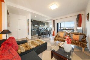 Apartment, 2 Bedrooms, Sea View | Living area | Flat-screen TV - B17 - The Stunning Seaview Apartment (Lagos)