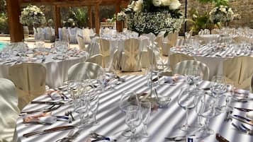 Aussenbereich für Bankette