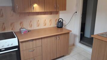 Panoramic Penthouse | Private kitchen | Full-sized fridge, microwave, oven, stovetop