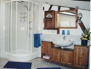 Estudio (Large) | Baño | Regadera y secadora de cabello 