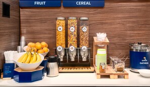 Free daily buffet breakfast