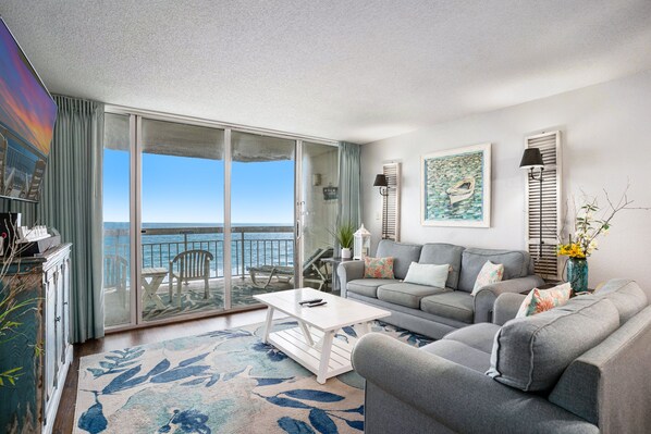 Condo, 2 Bedrooms | Living area | 30-inch TV with cable channels