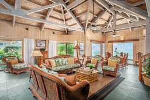 House, 4 Bedrooms | Living room | Smart TV - Niulani Lanikai - Kauai Beach House 4 Bedroom Home by RedAwning (Kapaa)