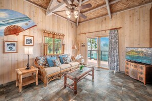 House, 4 Bedrooms | Living room | Smart TV - Niulani Lanikai - Kauai Beach House 4 Bedroom Home by RedAwning (Kapaa)