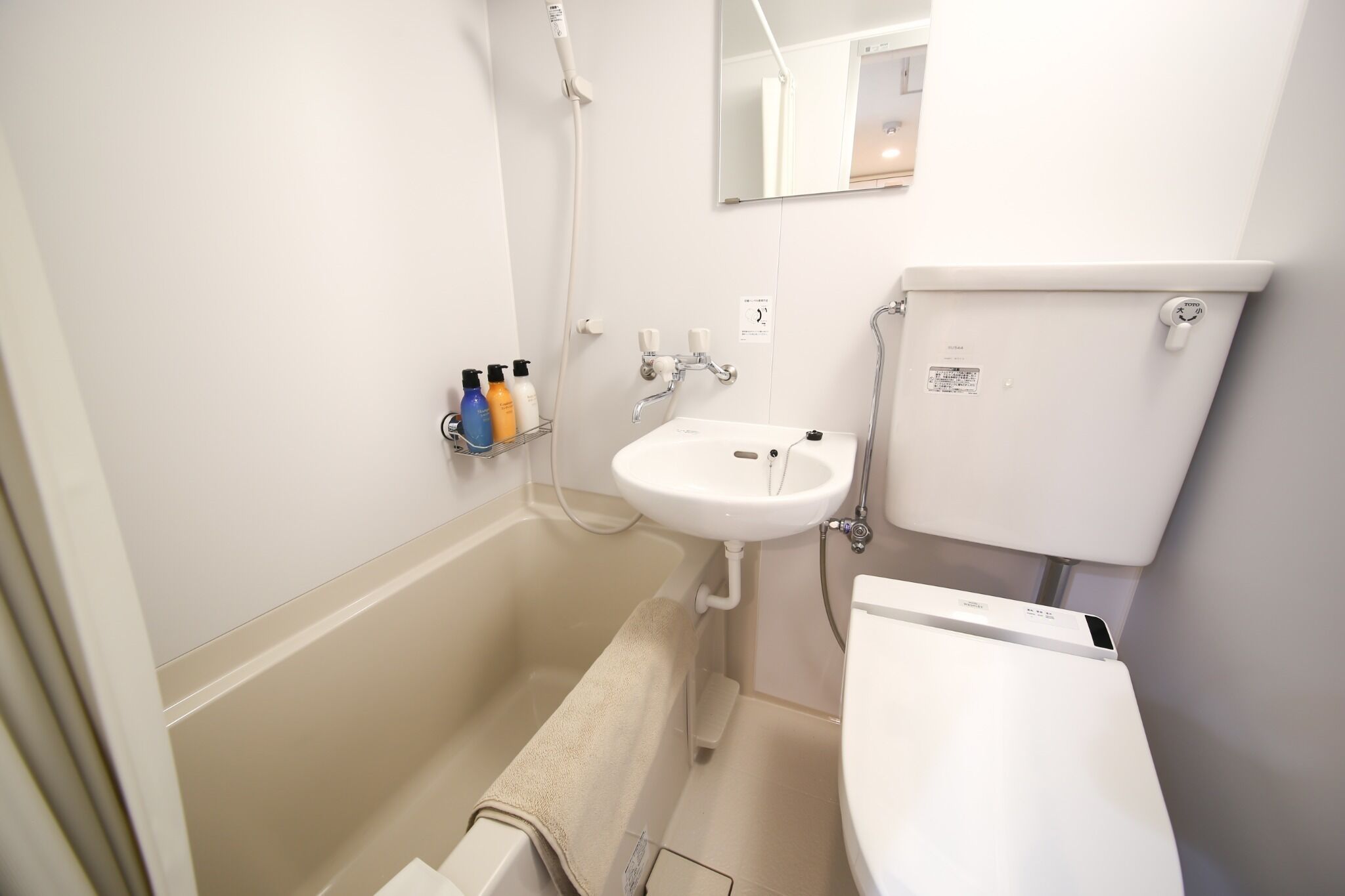 Hair dryer, towels