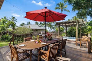 Casa, 3 habitaciones | Restaurante al aire libre