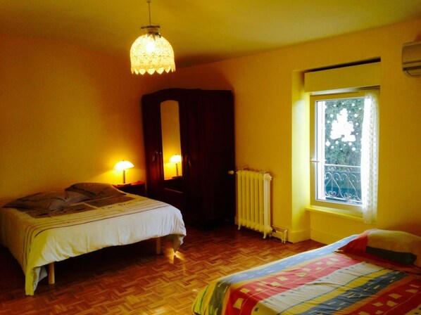 Individually decorated, individually furnished, desk, blackout curtains