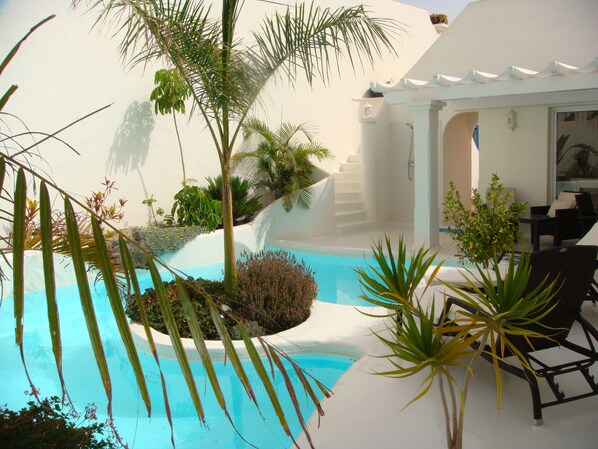 A heated pool