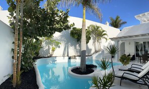 A heated pool
