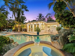 A heated pool