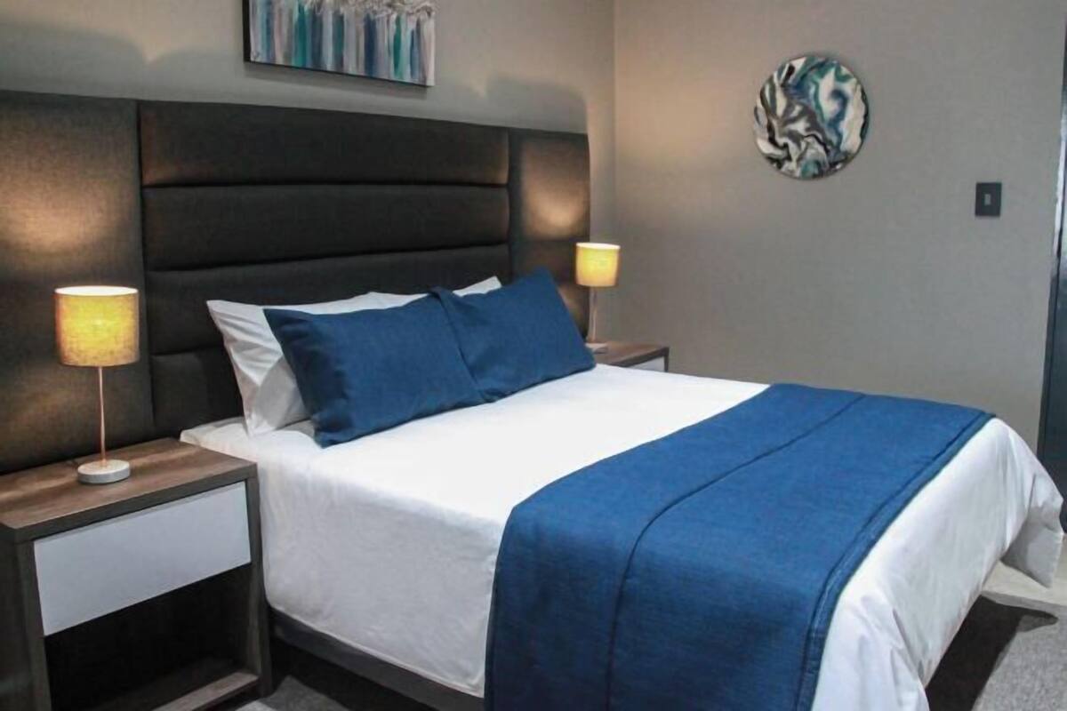 Premium bedding, pillow-top beds, blackout curtains, soundproofing
