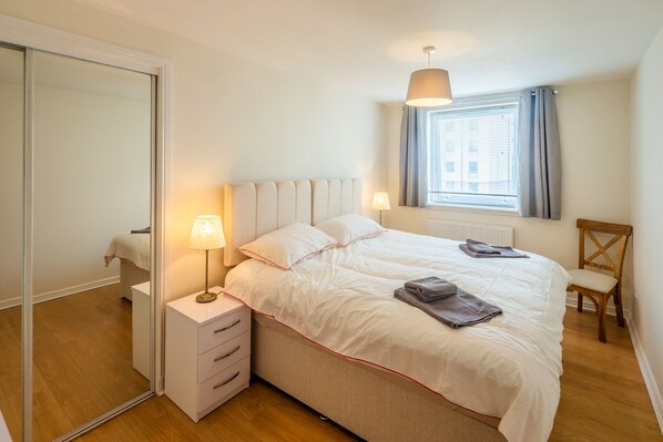 Apartment | 1 Schlafzimmer, kostenlose Babybetten, kostenloses WLAN, Bettwäsche