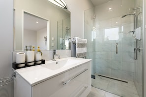 Shower, hair dryer