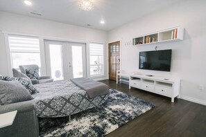 1 bedroom, iron/ironing board, travel crib, free WiFi