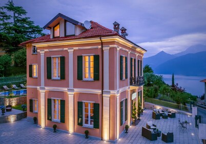 Live the high life in Lake Como in a period villa with lake view & private pool