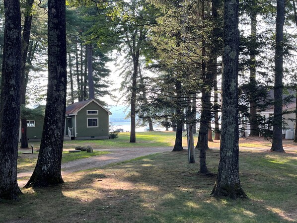 Property grounds - 3 bedroom, 2 Baths, 8 Sleeps, detached bunk house, open boat slip (Ossipee, NH 03814)
