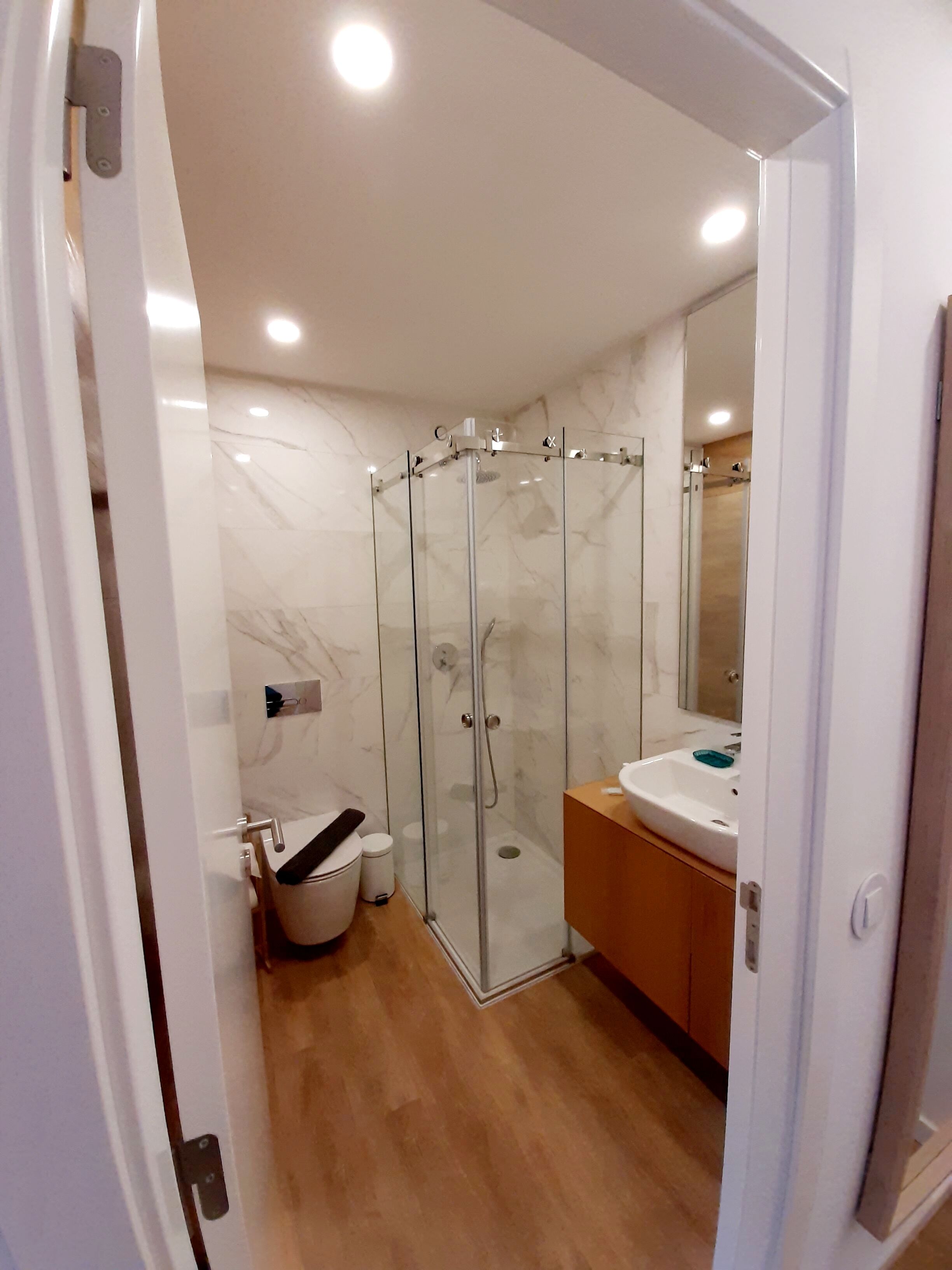 Regadera en el baño