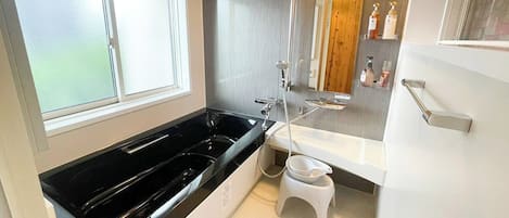 Hair dryer, towels