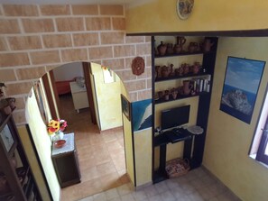 Panoramic Apartment, 1 Bedroom, Terrace, Sea View | Living area