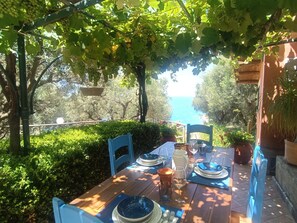 Panoramic Villa, 2 Bedrooms, Sea View (Villa Gemma) | Outdoor dining