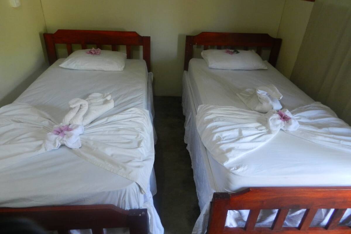 In-room safe, blackout curtains