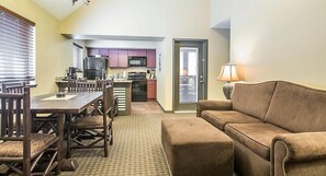 TV, fireplace, video games, DVD player