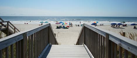 On the beach