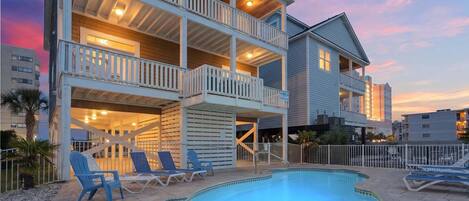 A heated pool