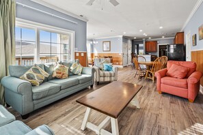 TV, video games, DVD player, table football