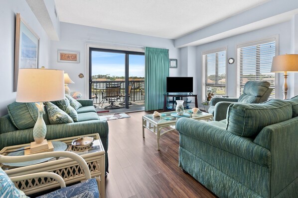 TV, DVD player, stereo