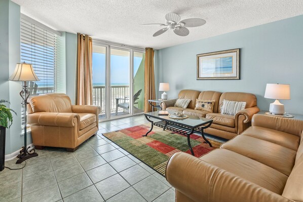 TV, stereo - Premier resort offering deluxe oceanfront condos in the heart of family-friendly North Myrtle Beach (North Myrtle Beach)