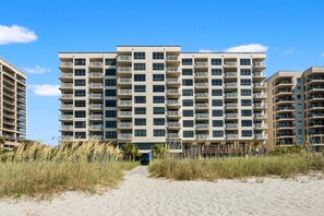 Exterior - Fabulous oceanfront views from this beautiful family condo w/pool, hot tub-steps from the sand (North Myrtle Beach)