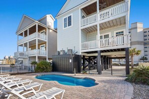 Exterior - Roomy family rental home w/private pool, sundeck, yard in North Myrtle Beach (North Myrtle Beach)